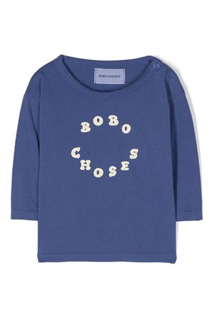 tshirt in cotone blu BOBO CHOSES KIDS | 124AB015420